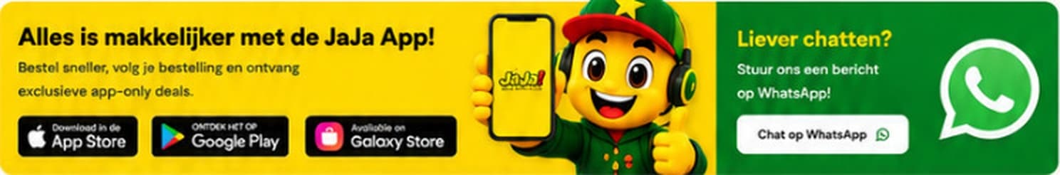 JaJa app en WhatsApp promotie